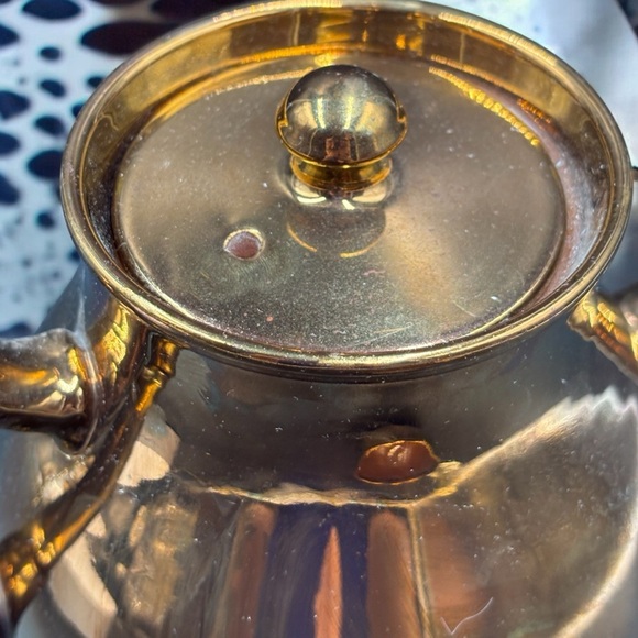 G&S Ltd. Gibson and Sons Burslem.Copper Toned Lustreware. Vintage Ceramic Teapot - Picture 6 of 10